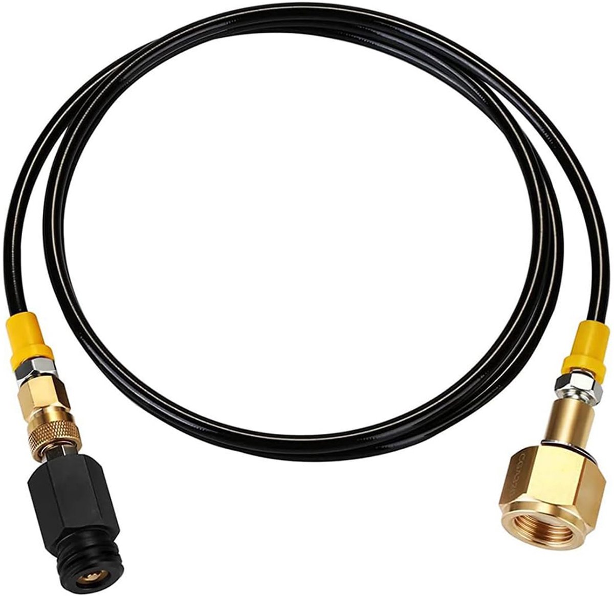 SodaStream adapter slangset - met W21.8x1/14 adapter - voor Soda Club Alco Jet SodaStream apparaten en CO2-cilinders - snelle montage - 1,5 meter CO2-slang