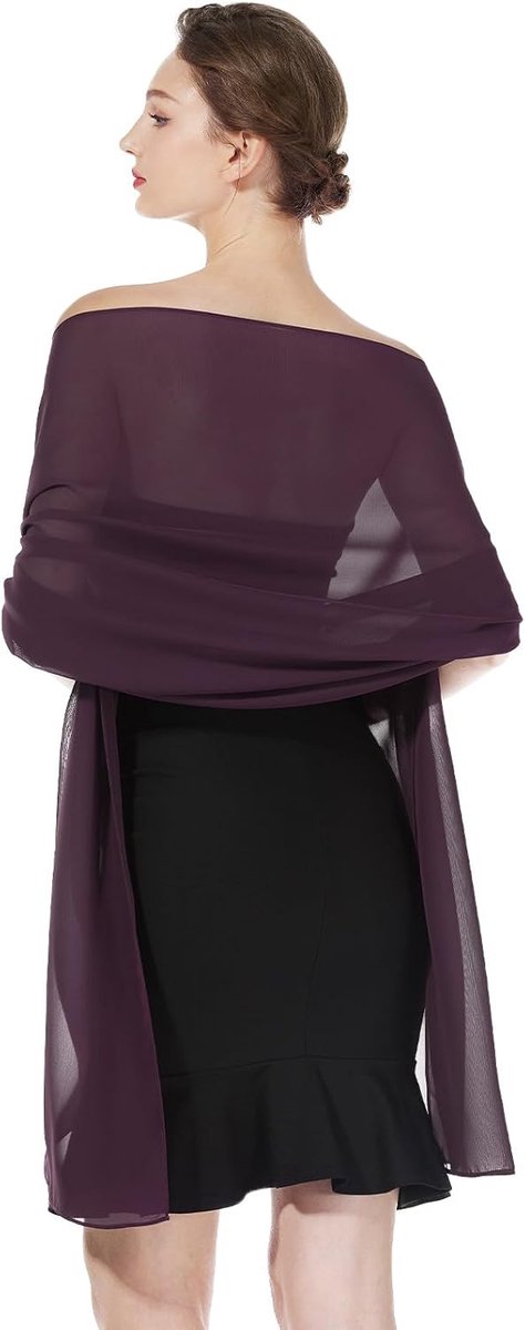 Chiffon Sjaal En Wraps Lichtgewicht Sjaals Gestolen Zijde Gevoel Sheer Cover Up Voor Vrouwen Zomer Bruiloft Bruidsmeisjes Avond
