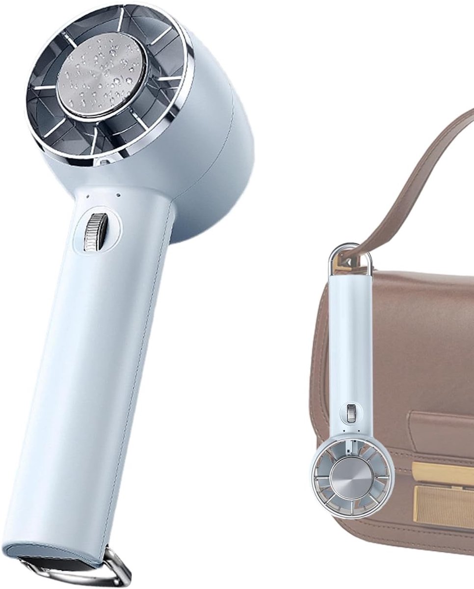 Draagbare Handventilator met Koeling - USB-C Oplaadbaar, Compact voor Reizen, Camping en Kantoor