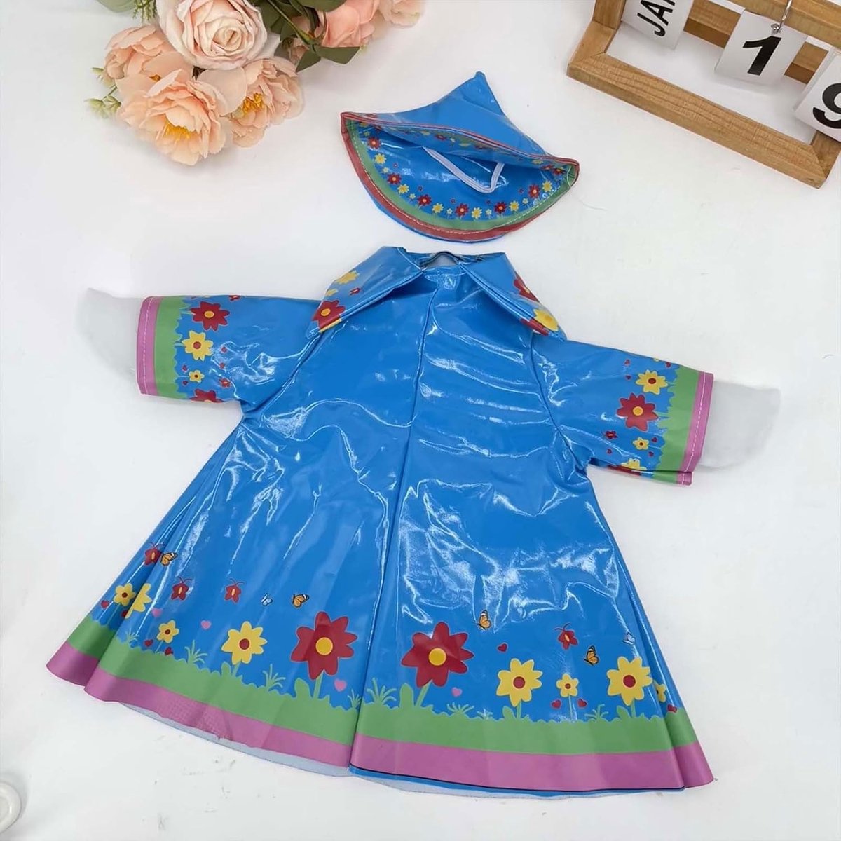 Ganzen Regenjas Set - Tuinbeeld Outfit - Tuin Decoratie - Waterdicht Polyester - 23 inch - Niet van toepassing