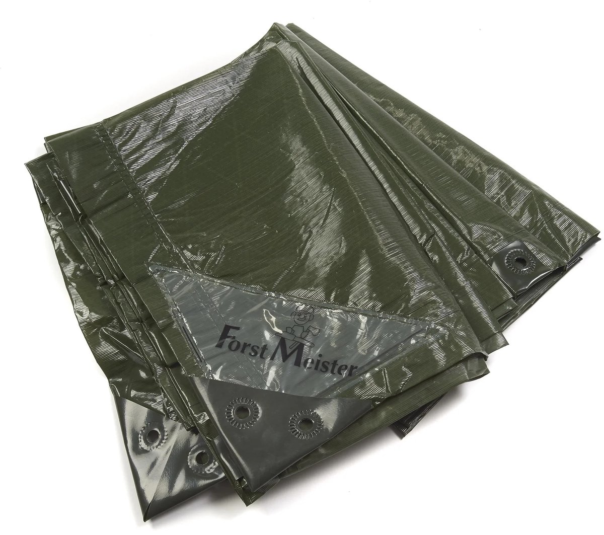 Groen afdekzeil 10 x 15 m waterdicht 90 g/m²