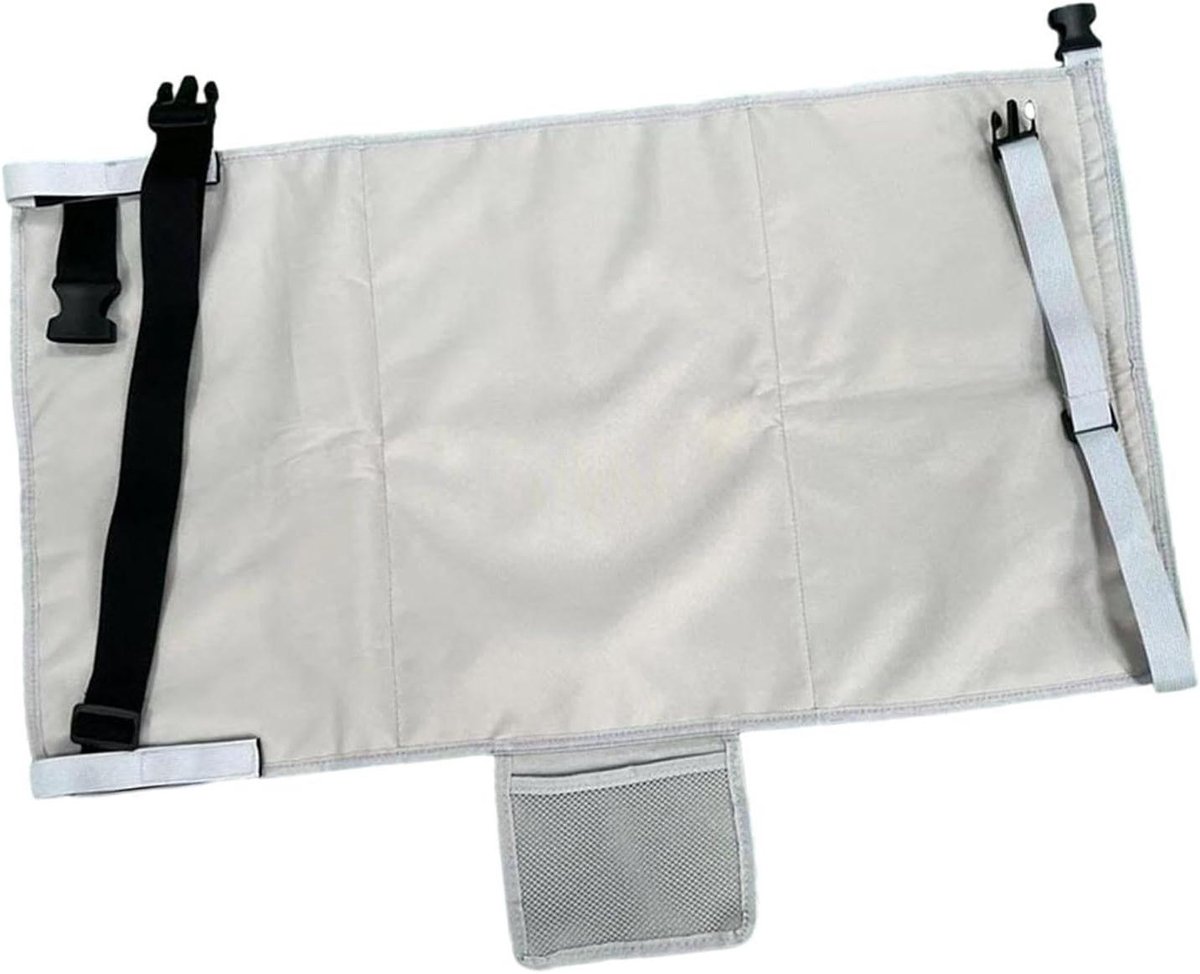 Draagbare Voetensteun - Vliegtuig Voetenhangmat - Comfortabel Reizen - Voorkomt Vallend Speelgoed - 32 x 22 x 5 cm - Zwart