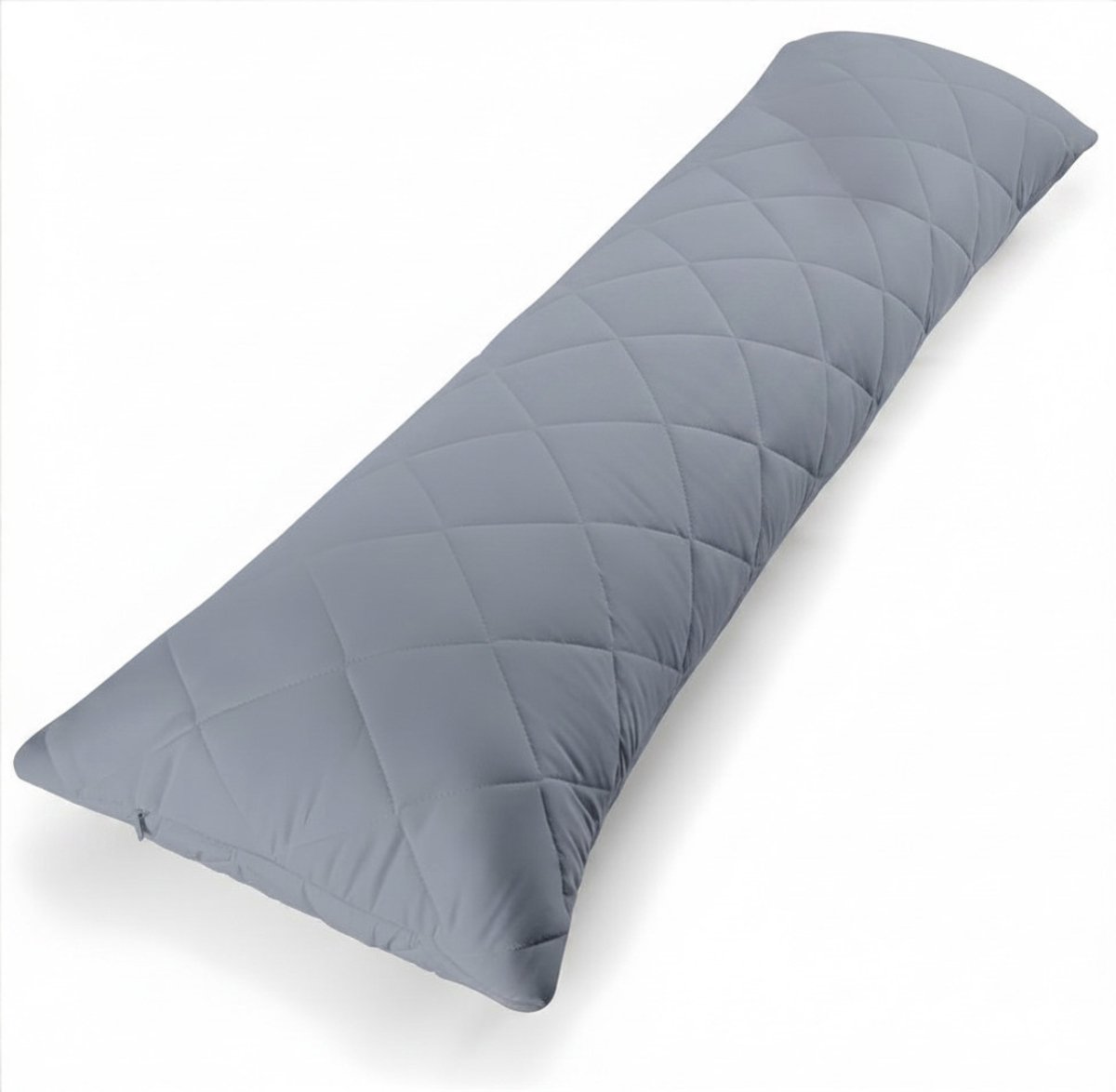 KIRA® Kniekussen - Luxe Kniekussen - Optimaal Comfort voor Knie & Heup Beenkussen voor Slapen - Beenkussen voor Slapen- Grijs - 145cm x 40cm x 1cm