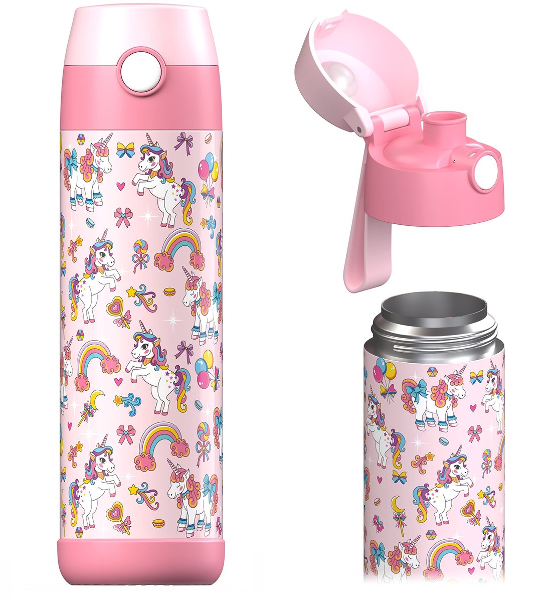 Omgoods - RVS Drinkfles MALI 350 ml voor Kinderen, BPA-vrij