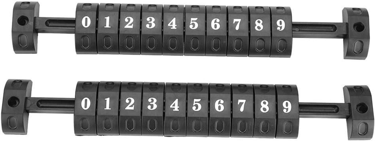 2 stuks/set tafelvoetbal scoreteller indicator voor elk tafelvoetbalspel voor de score (zwart en zwart)