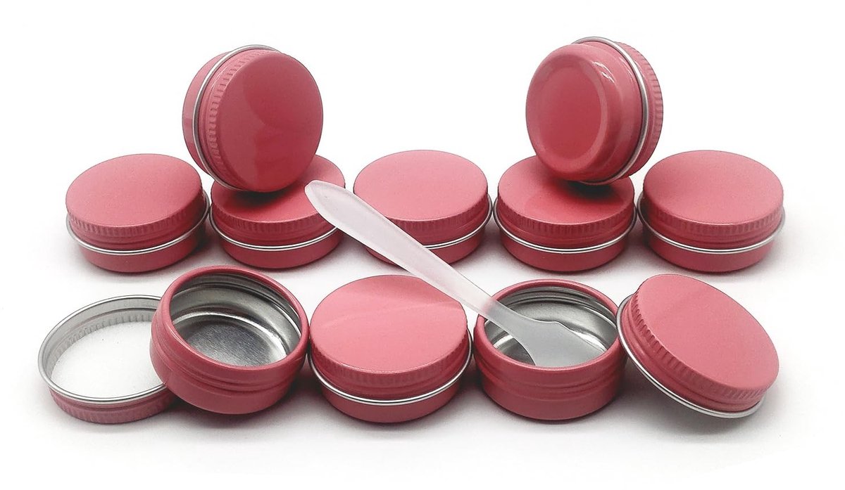 Omgoods - 10ml Aluminium Potjes - Herbruikbare Make-Up Containers - 24 Stuks