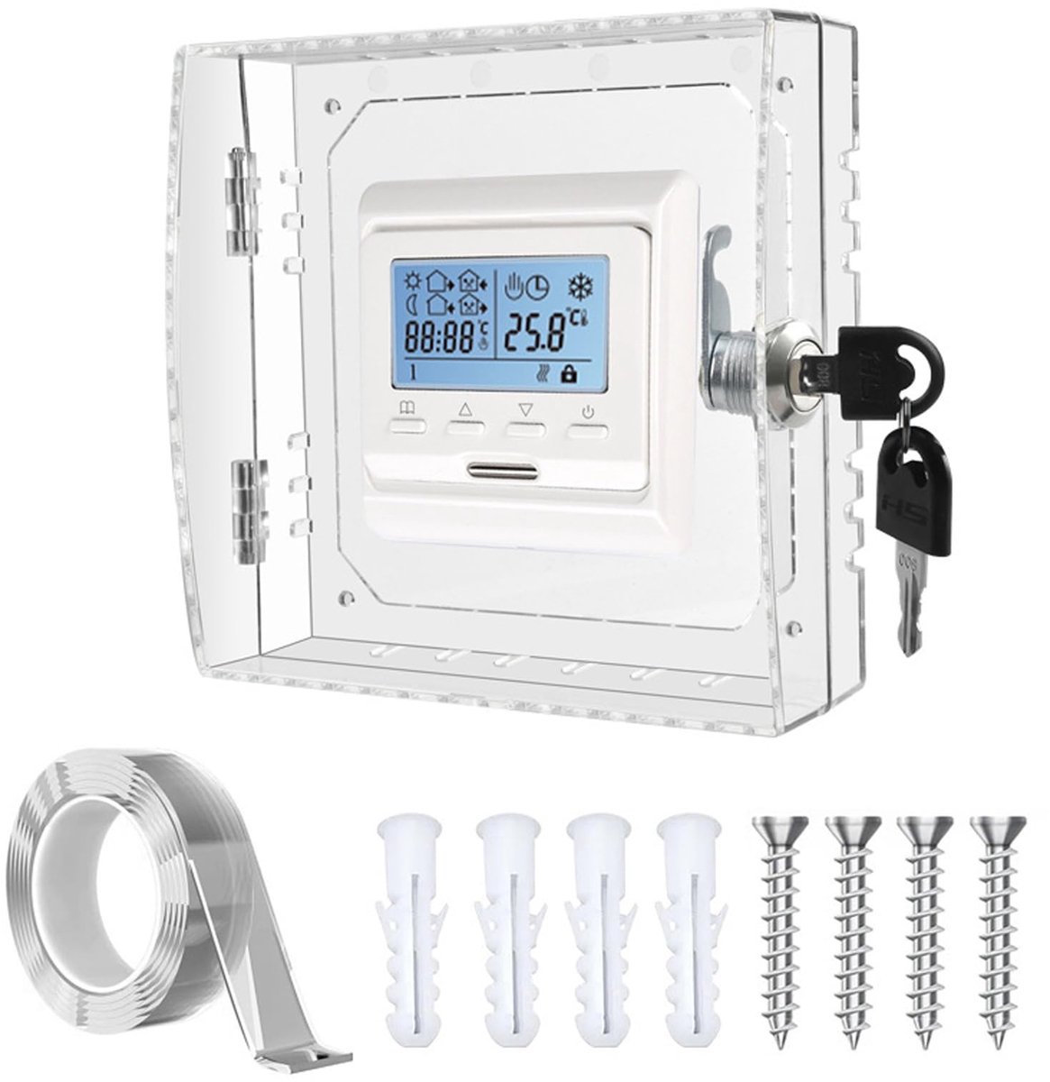 Omgoods - Thermostaat Slot Doos - Universele Bescherming voor Thermostaten