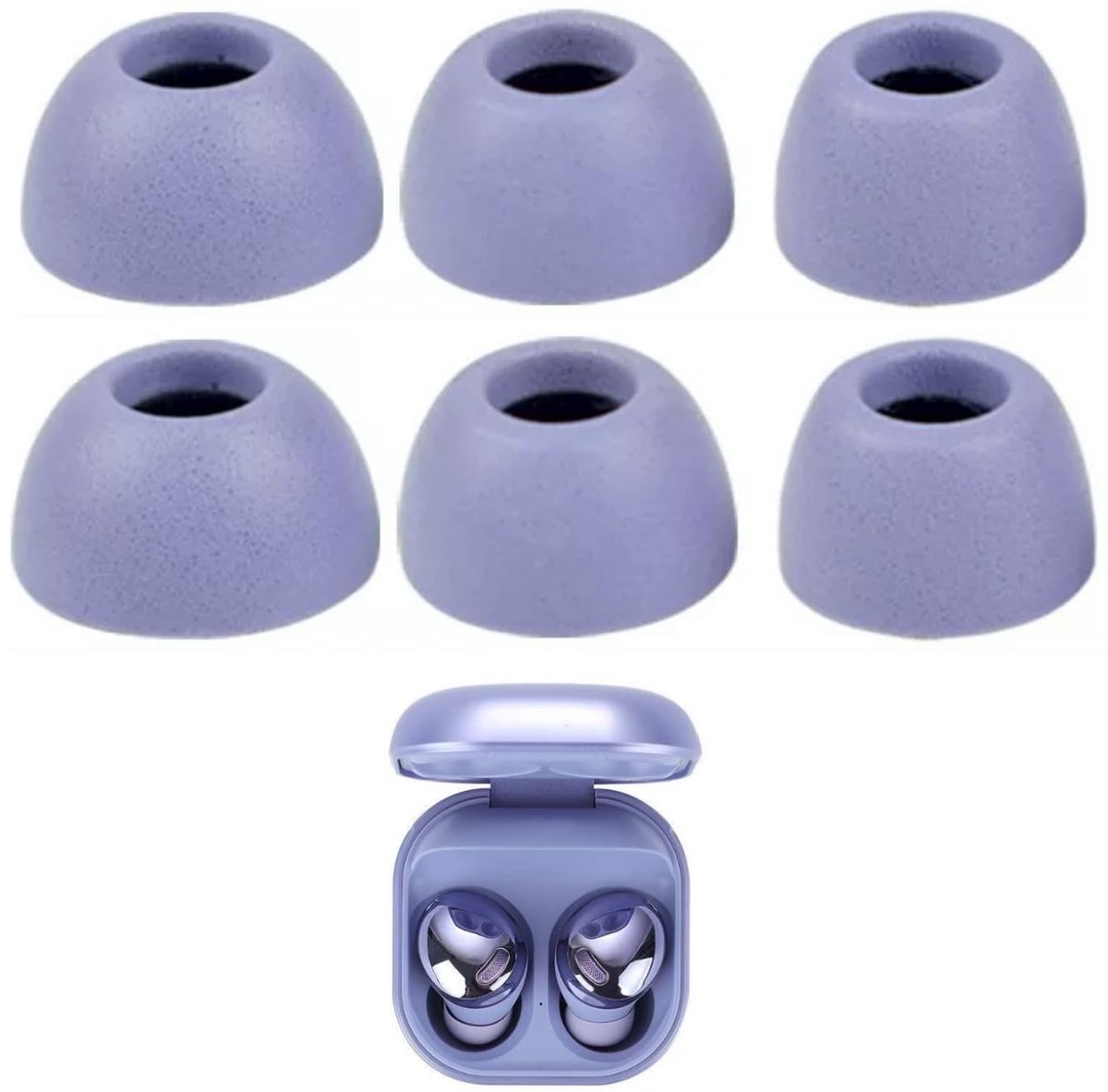 Omgoods - 3 Pairs Memory Foam Oordopjes voor Galaxy Buds Pro - Ruisonderdrukkende In-Ear Tips