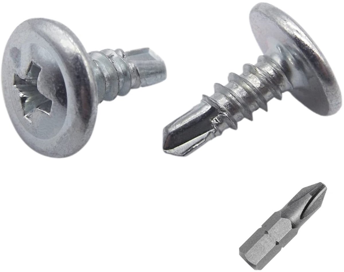 Omgoods - Set van 400 Galvaniseerde Stalen 4.2x13mm Schroeven