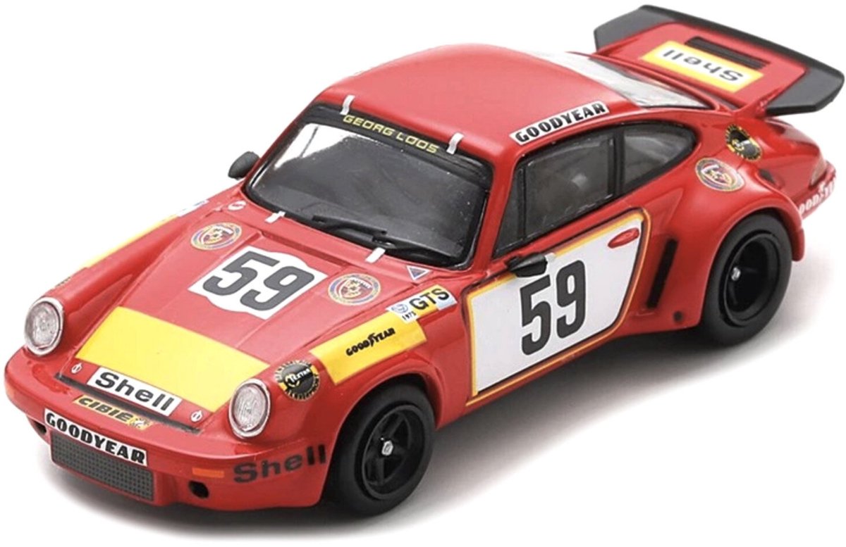 Spark Modelauto - Porsche 911 - rood - 1 x 1 x 1 cm - schaalmodel - speelgoedauto