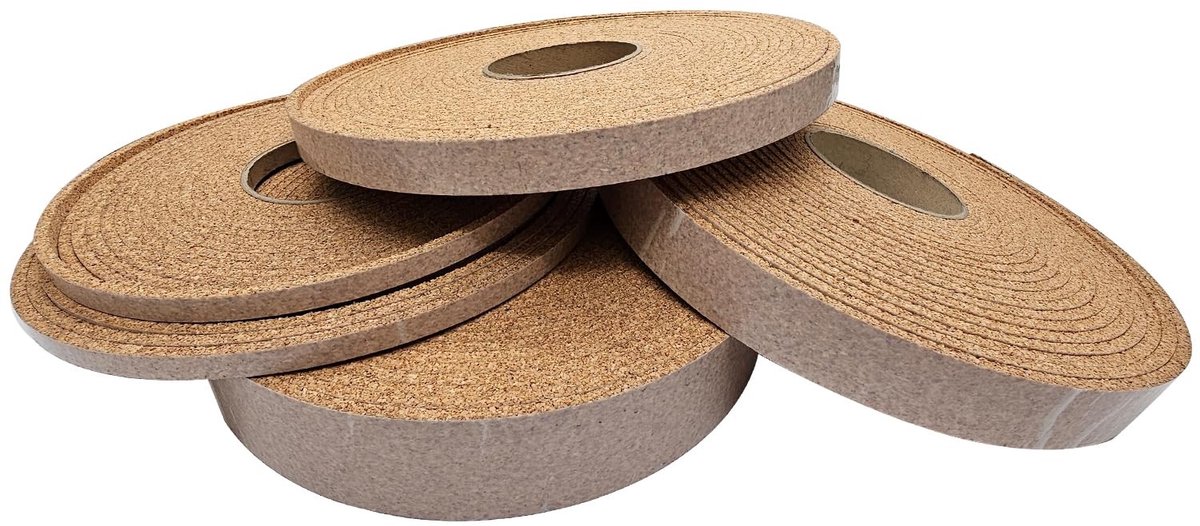 Omgoods - Kork Sealing Tape - Natuurlijke Kurk - 30mm x 5mm - 10 Meter
