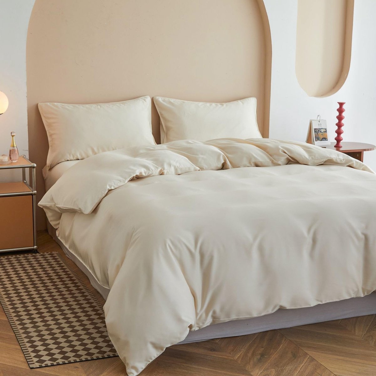 Omgoods - Simple&Opulence Bamboe Viskos Dekbedovertrek Set - Koel en Zacht voor de Huid