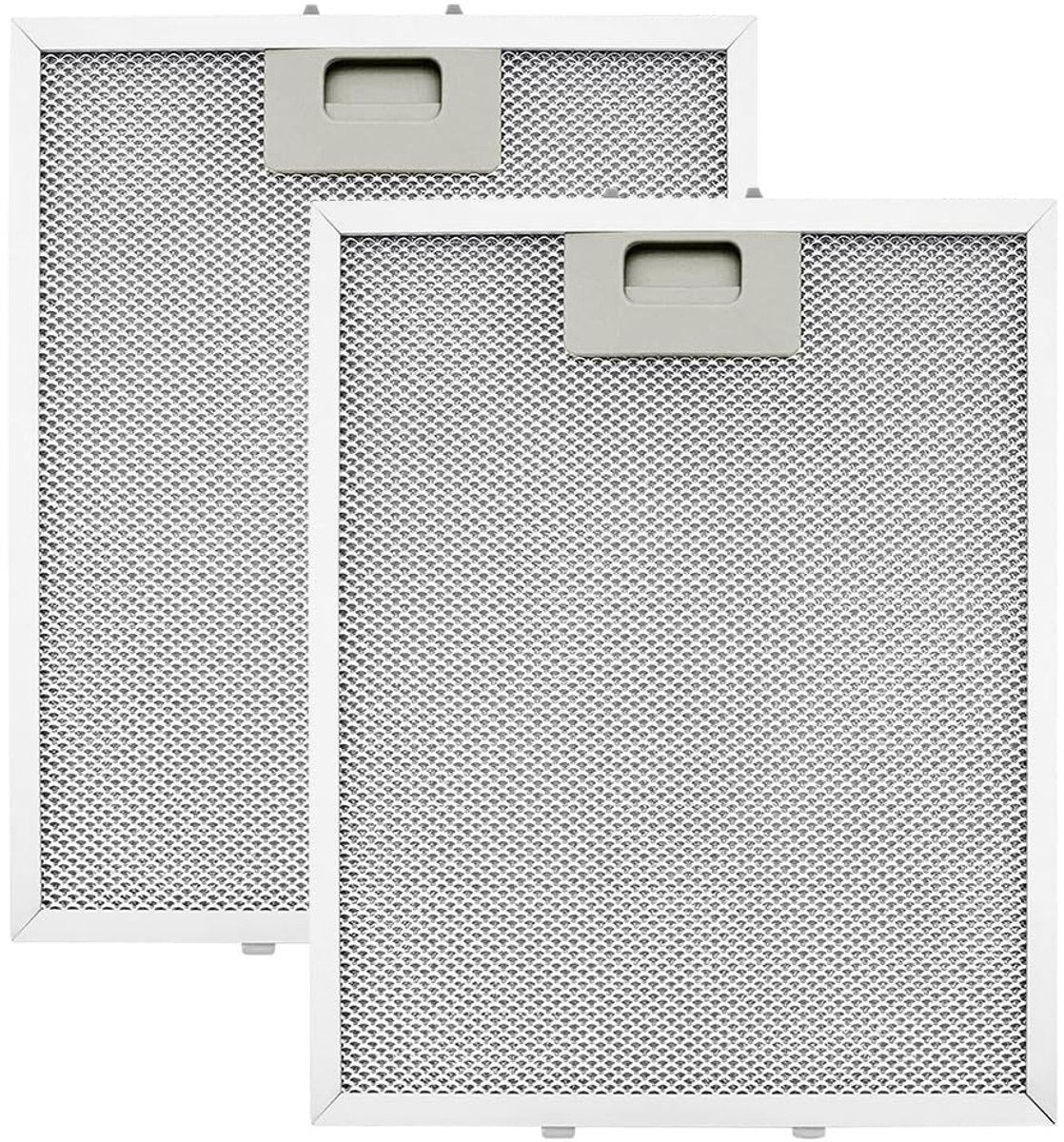 Omgoods - 2-Pack Metalen Vetfilters voor Afzuigkappen - Geschikt voor Diverse Modellen