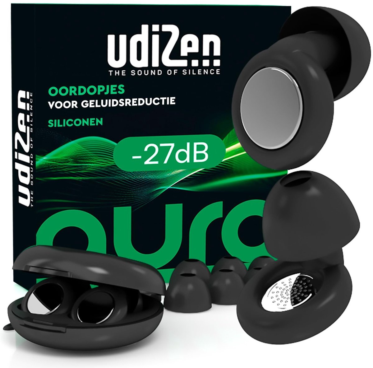 Omgoods - Geluidsreducerende Oordopjes voor Slaap, Reizen en Studeren - Aura-1 Paar Ergonomisch