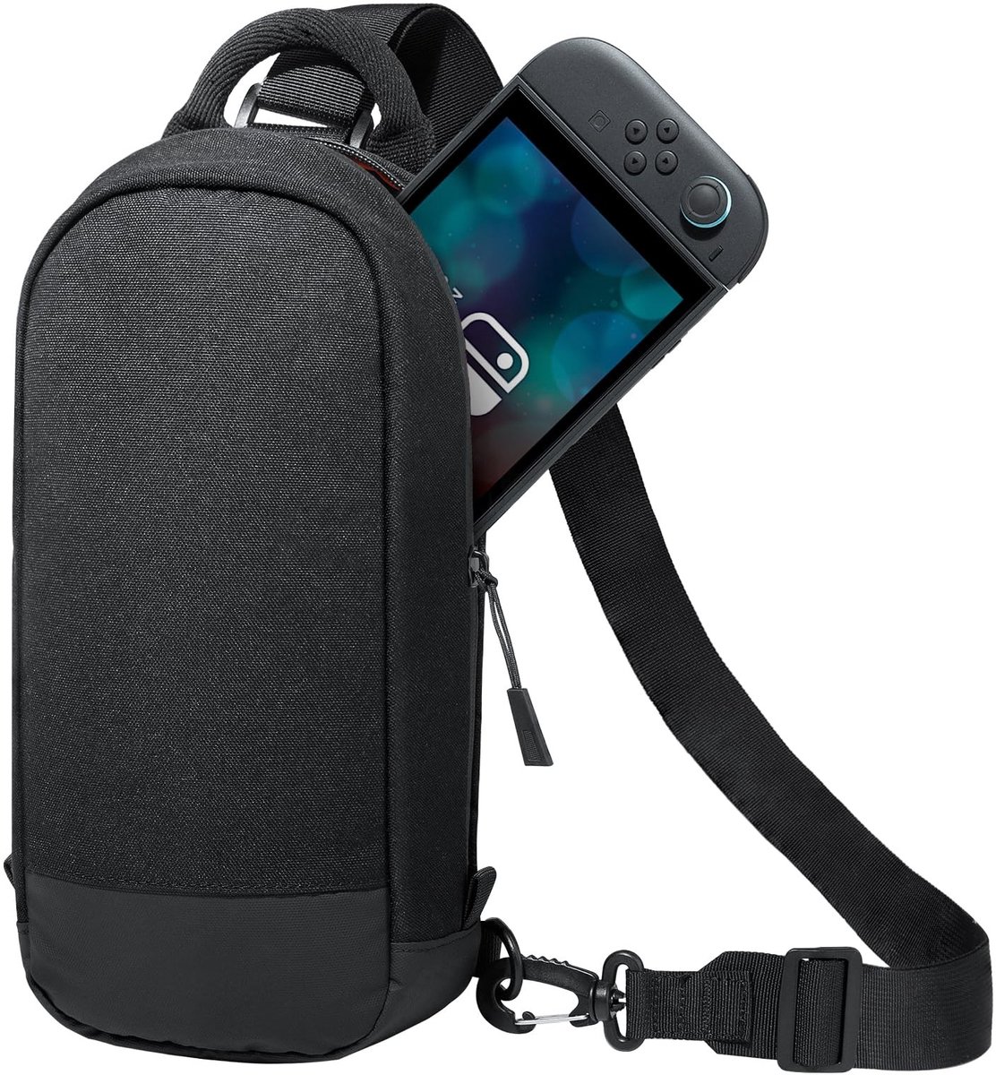 Omgoods - JETech Sling Bag voor Nintendo Switch - Zwart met 8 Kaartsleuven