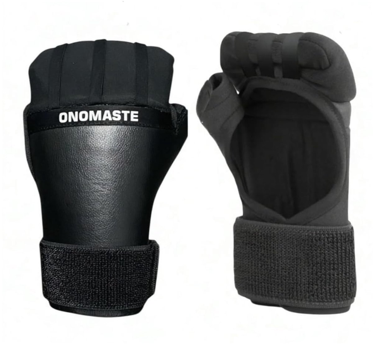 Omgoods - Bokshandschoenen met Gel en Polsbescherming voor en Kickboksen - Zwart