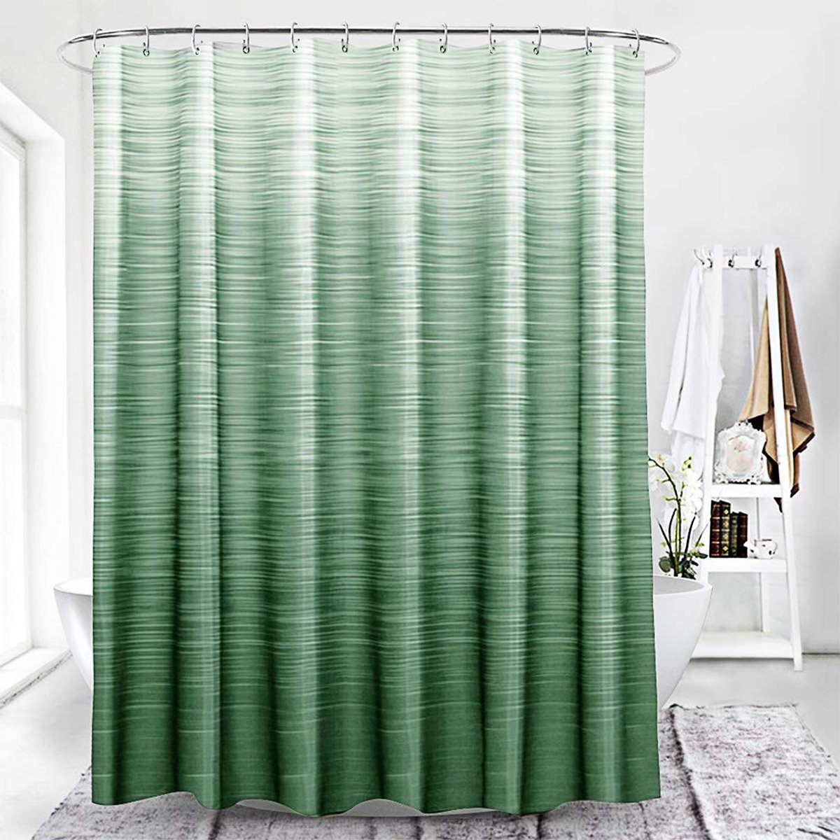 Omgoods - Kleurverloop Douchegordijn 240 x 200 cm Waterdicht