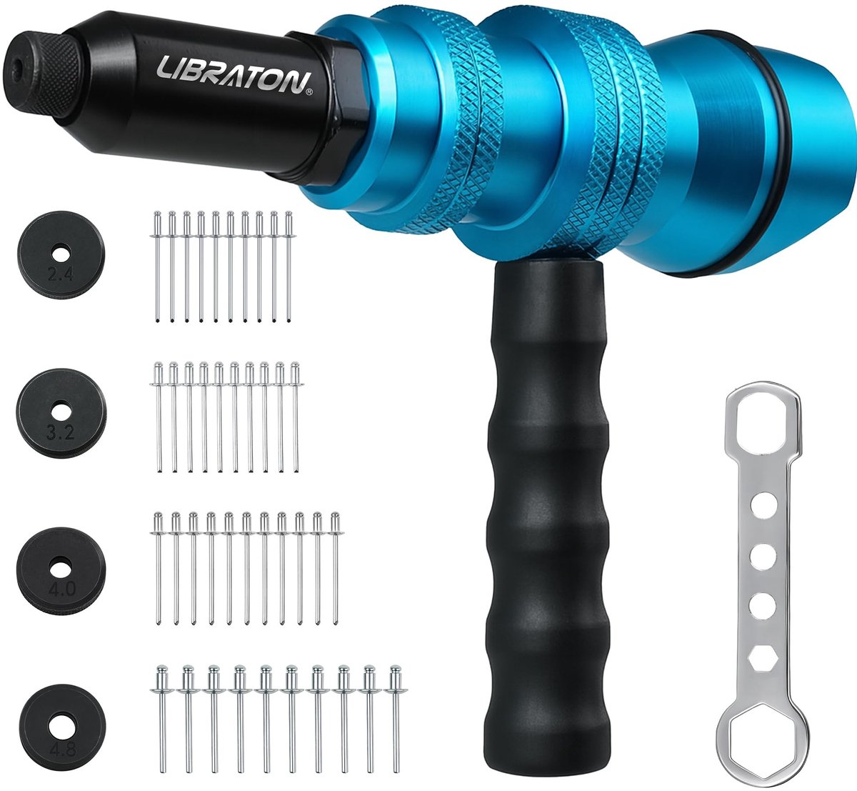 Omgoods - Libraton Rivet Gun Adapter voor Elektrische Boor - Professionele Rivetechniek