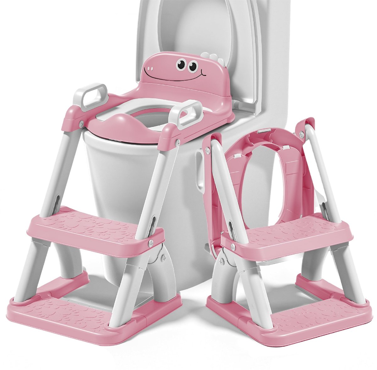 Omgoods - Foldable Toilet Trainer met Ladder voor Peuters - Veilig en Handig