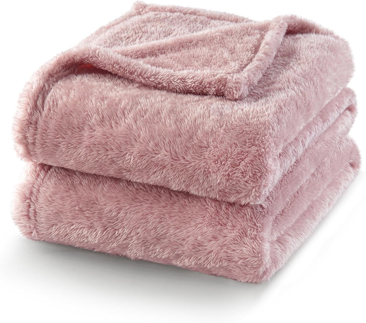 Omgoods - Exclusieve Grote Fleece Plaid - Dusty Pink 230 x 168 cm