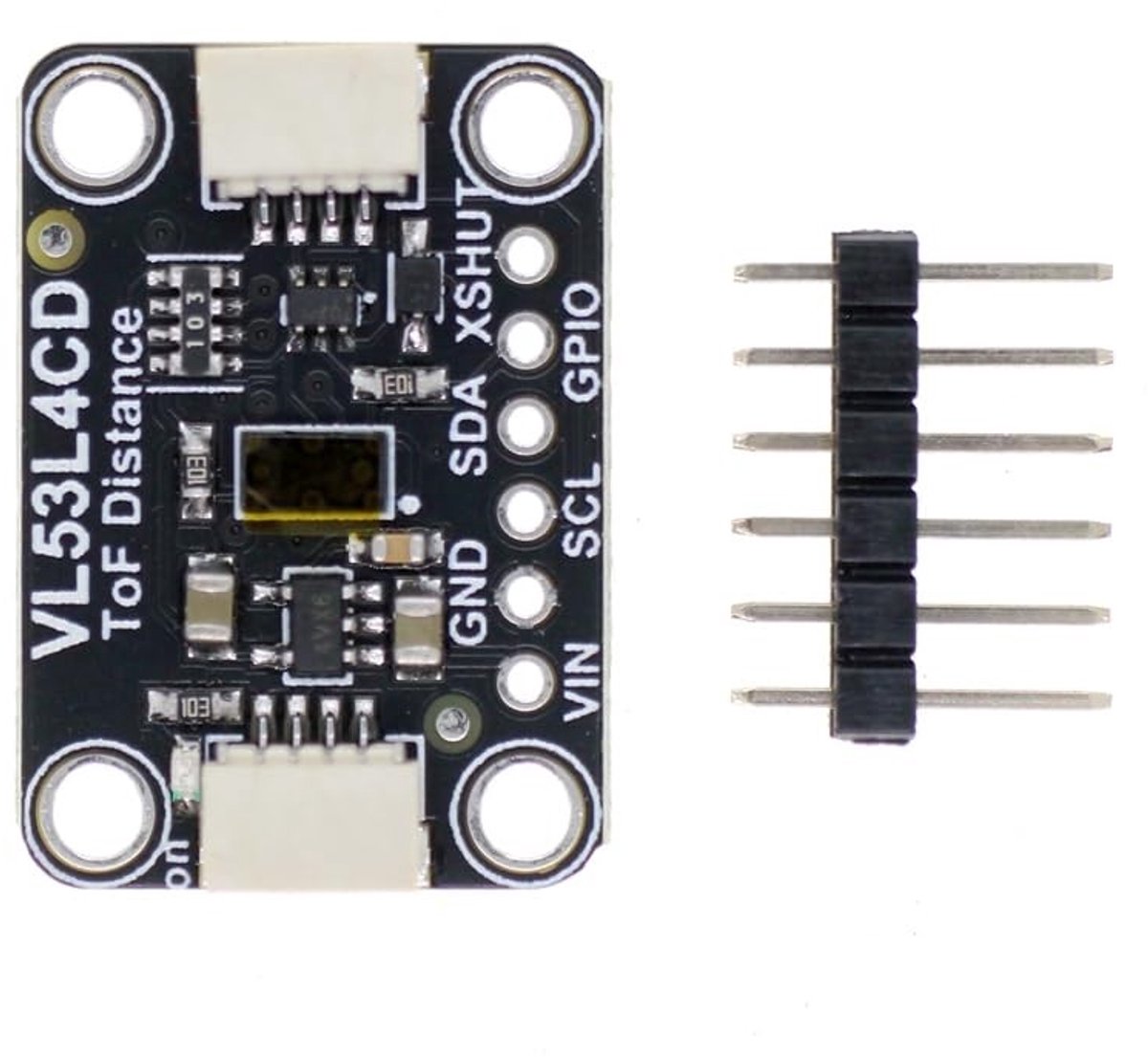 Omgoods- Afstandssensor ToF - Meetsensoren - Breakout 0-1300 millimeter - Voedingsspanning 2,7V-5V - Scherpe detectiekegel - Geschikt voor kortere afstanden