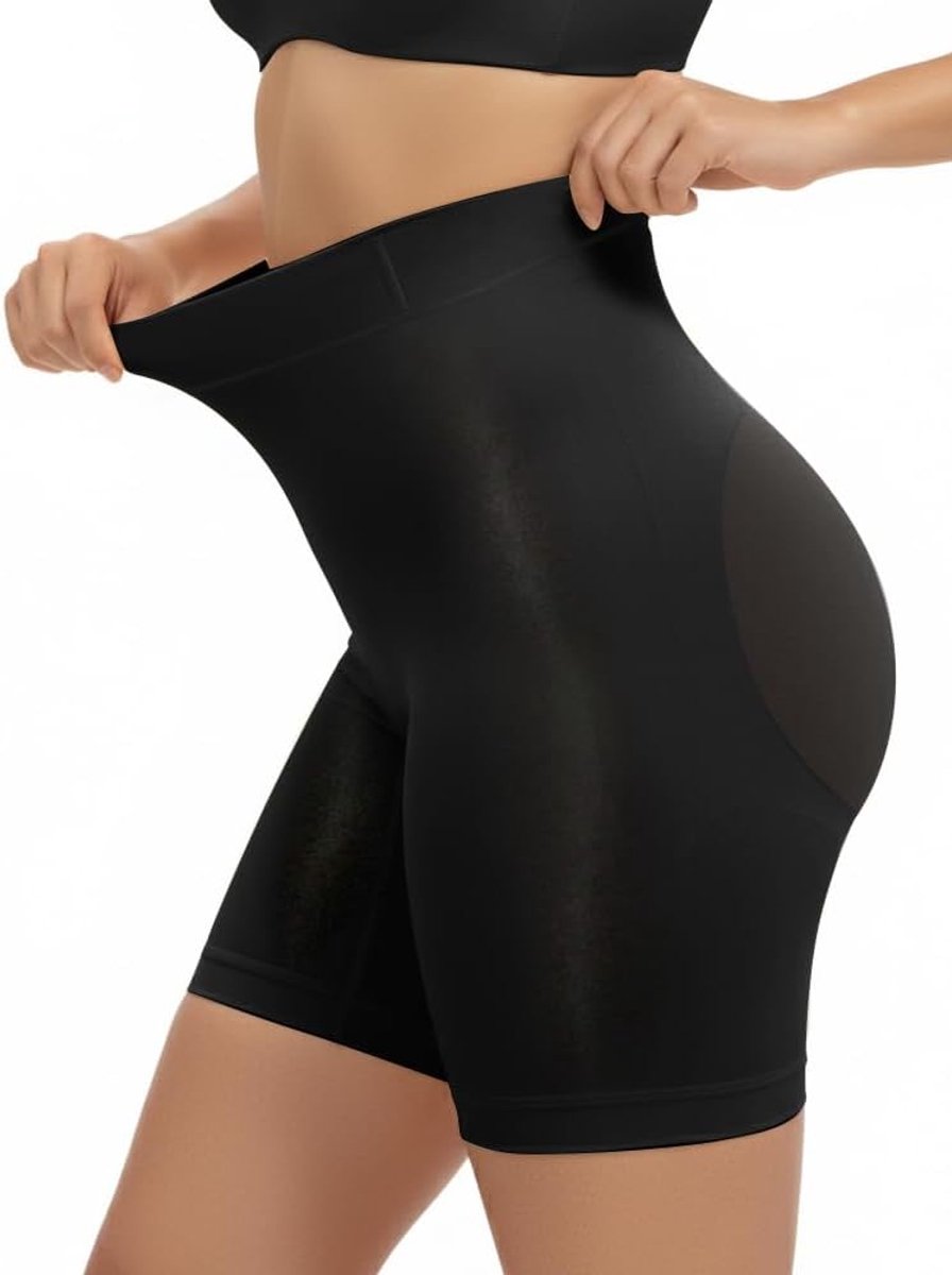 Buikverstevigend ondergoed voor dames, halfhoge taille, naadloze shapewear, shorts, anti-rollende Faja-bodyshaper onder jurken