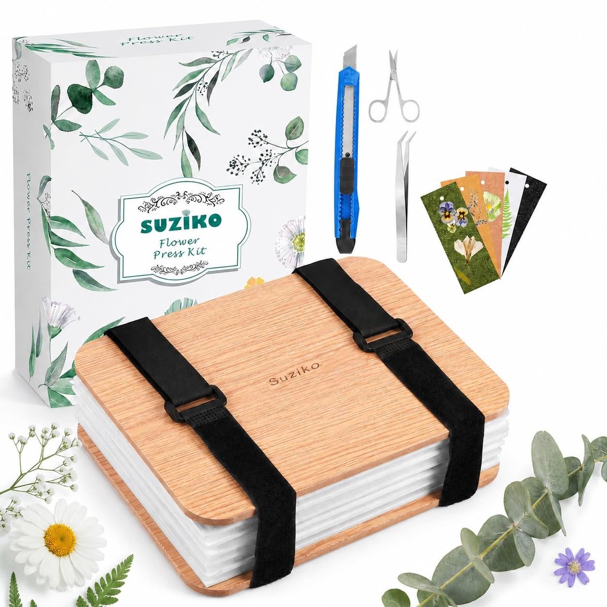 Omgoods - Flower Press Set - 6 Laags - Voor Volwassenen en Kinderen