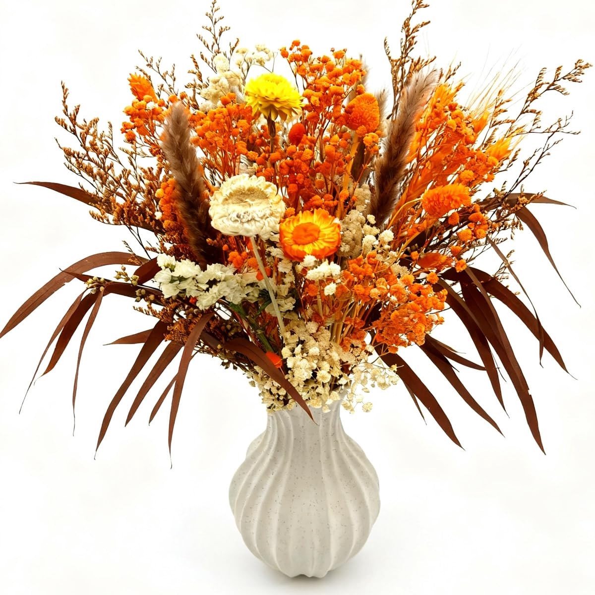 Omgoods - Natuurlijk Gedroogd Bloemenboeket voor Herfstdecoratie - Boho Stijl