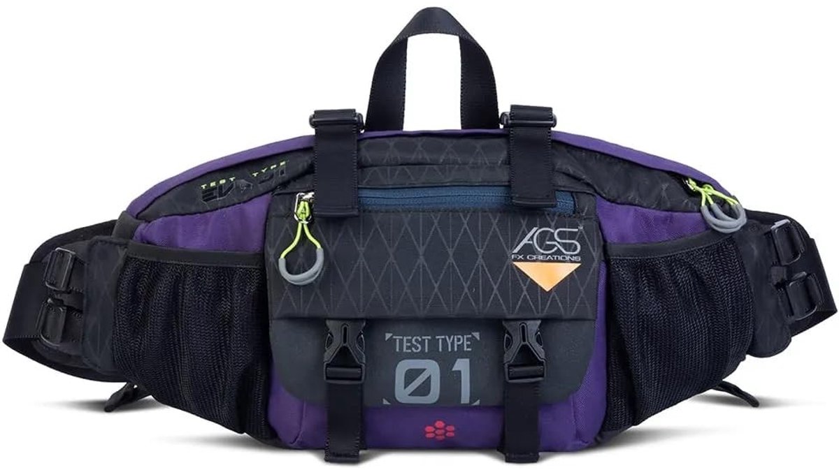 Omgoods - Evangelion Schoudertas voor Mannen - Trendy en Ruim Met Waterdichte Eigenschappen