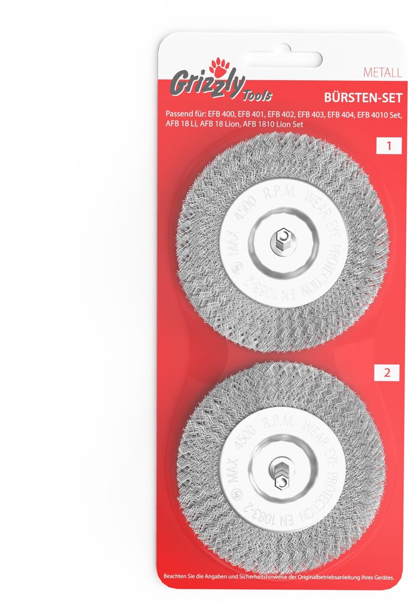 Omgoods - Elektrische Voegenborstel Set van 2 voor Grizzly Tools