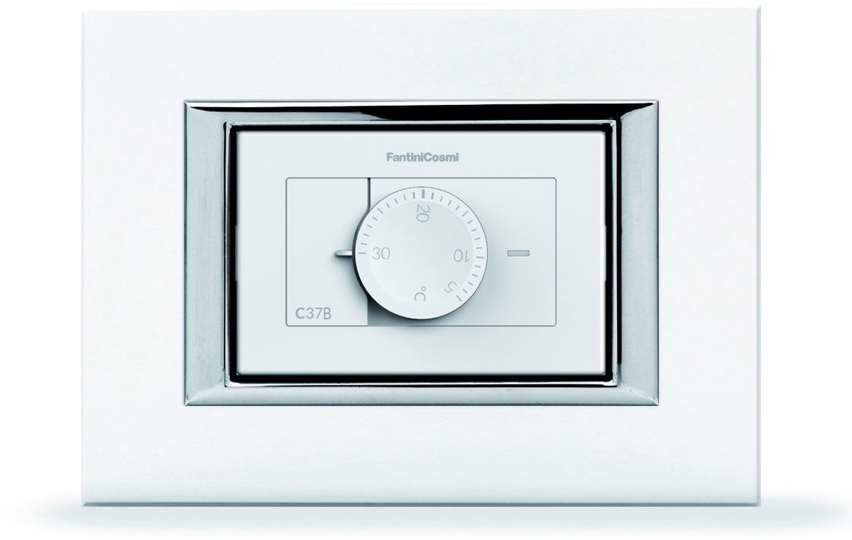 Omgoods - Ruimte Thermostaat 230V in Wit, Mechanische Regelknop