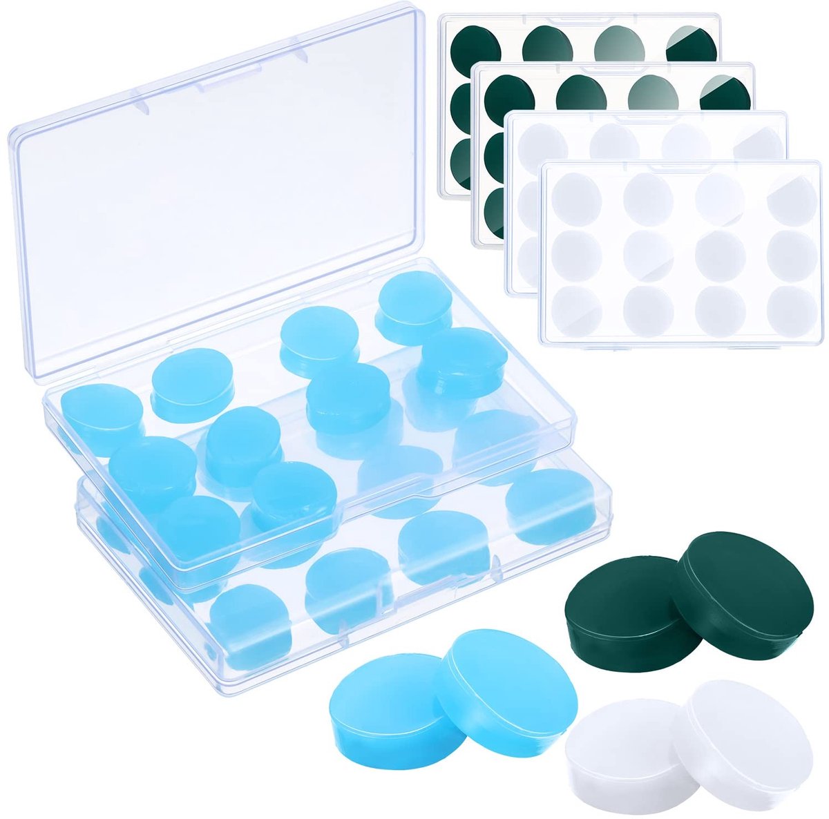 Omgoods - 36 Paar Herbruikbare Gel Oordopjes - Waterdichte Geluidsisolatie