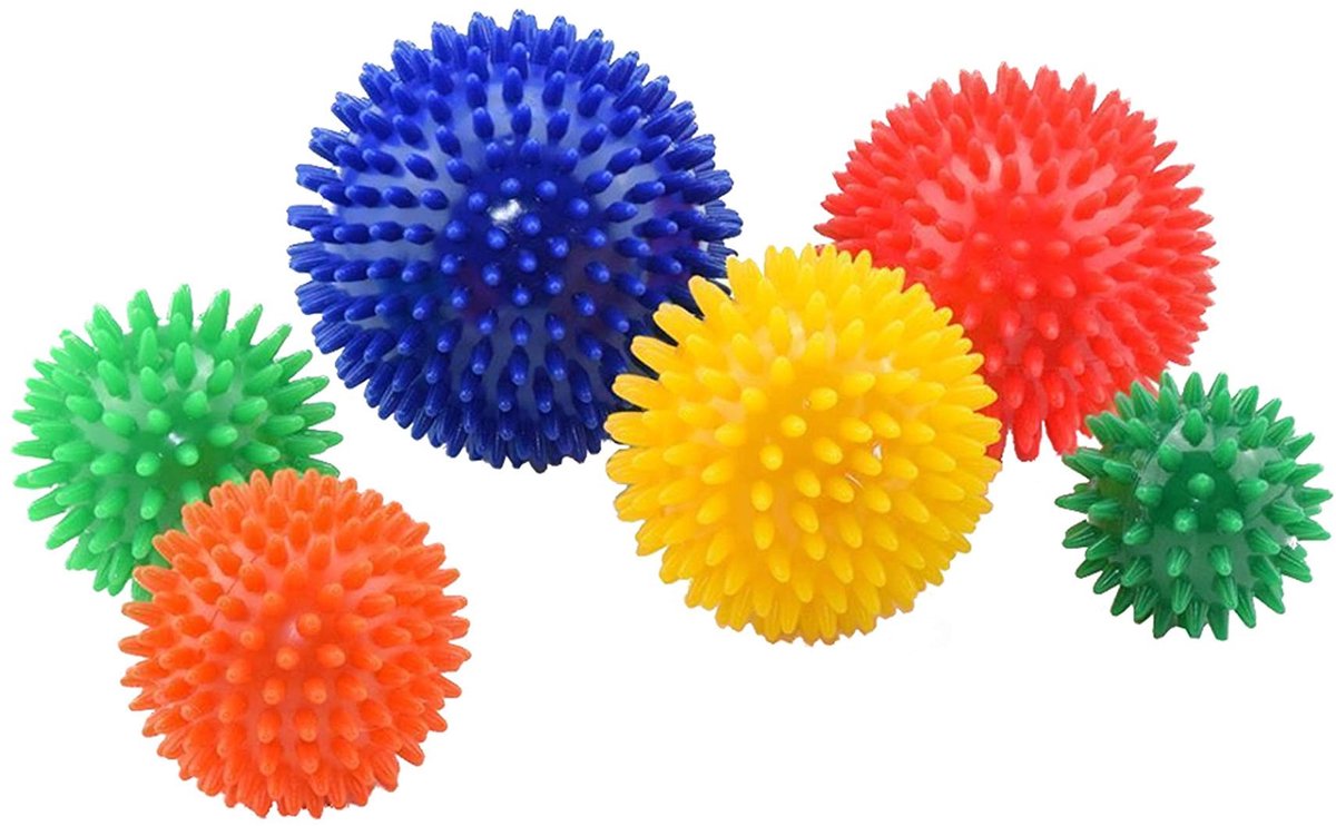 Omgoods - Set van 6 Egel Massageballen voor Doelgerichte Zelfmassage
