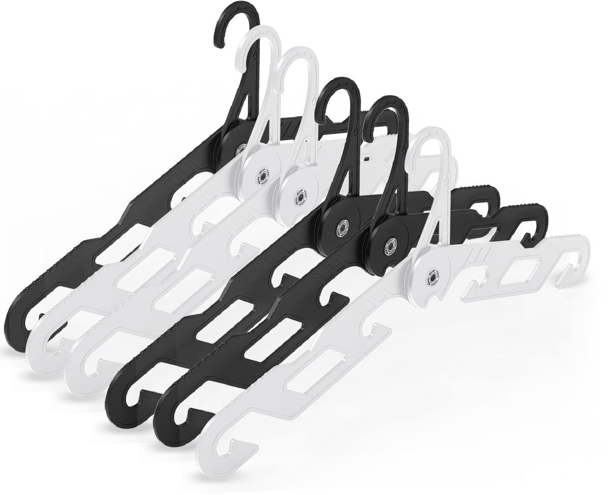 Omgoods - Opvouwbare Reis Hangers Set van 6 voor Kleding en Droogrek