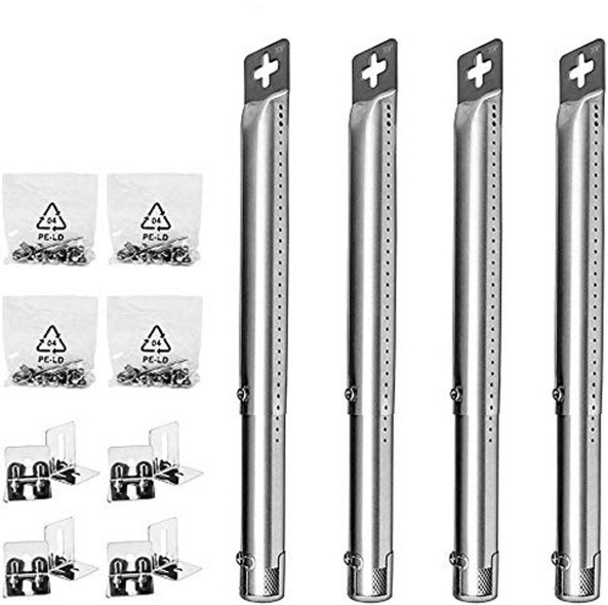 Omgoods - Universele Gas Grill Vervangende Verstelbare Branders (4-pack)