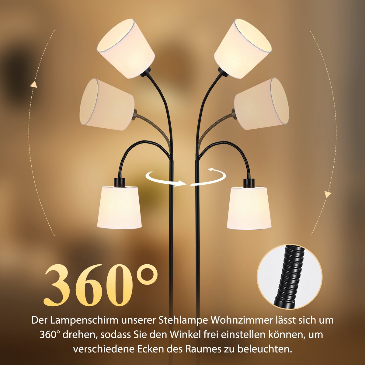 NETTLIFE Staande Lamp 160 cm thumbnail 4