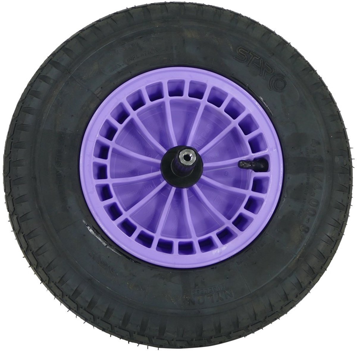 Fort Altrad Fort kruiwagenwiel lavendel 4PLY met luchtband en as 20 cm