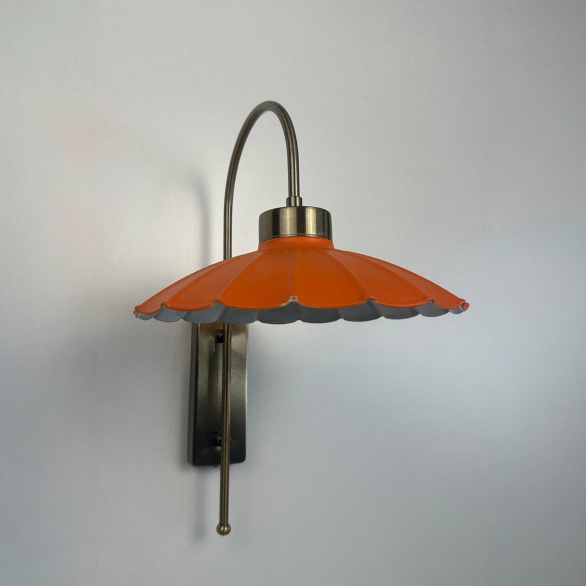 Bamyum hanglamp, industriële Modern stijl, Ø20 cm, oranje metalen lamp