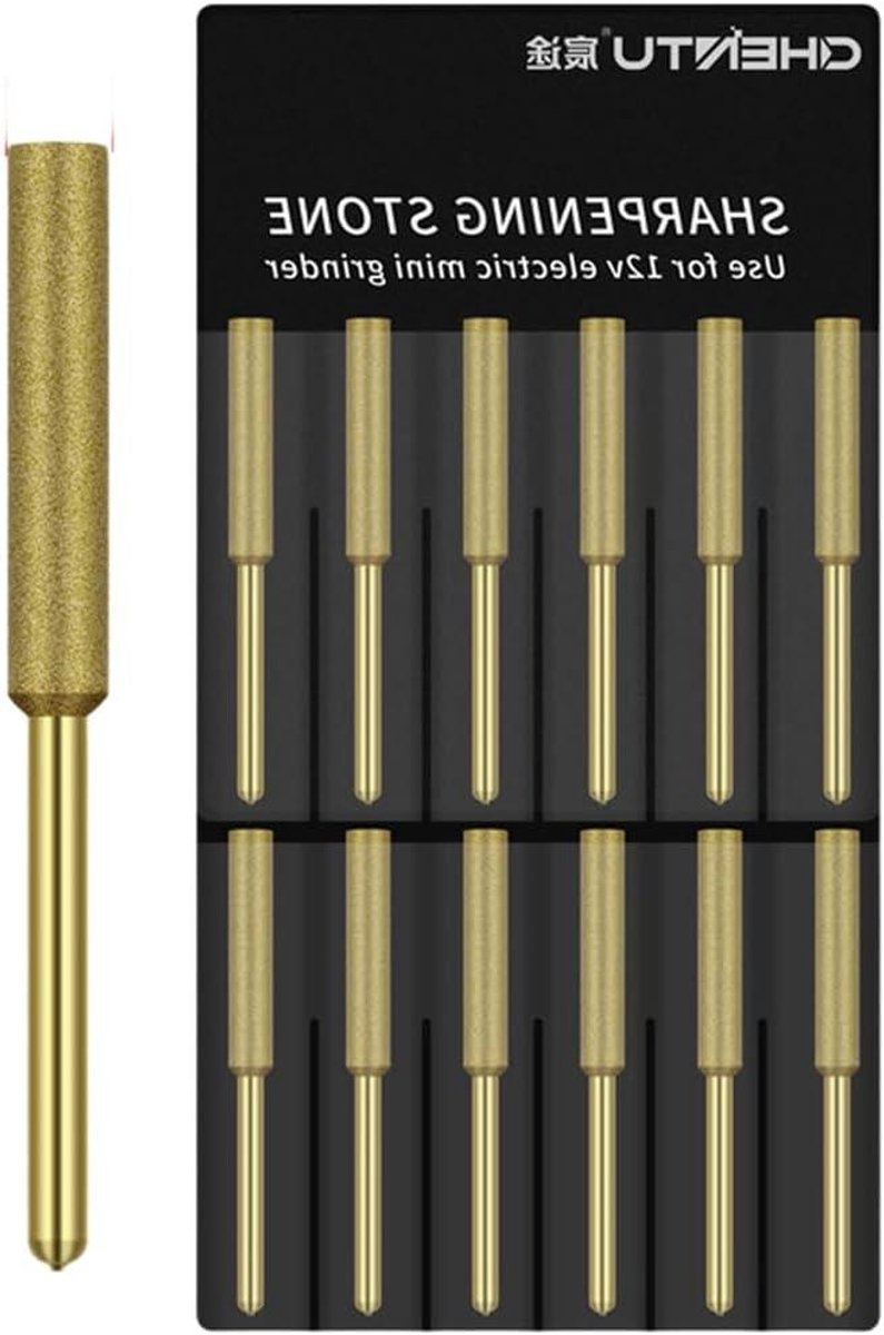 Kettingzaag Slijpkop - Vijlen Tool Slijpsteen - Precisie Slijpen - Duurzaam Emery Materiaal - 4.0 4.8 5.5 mm - Goud