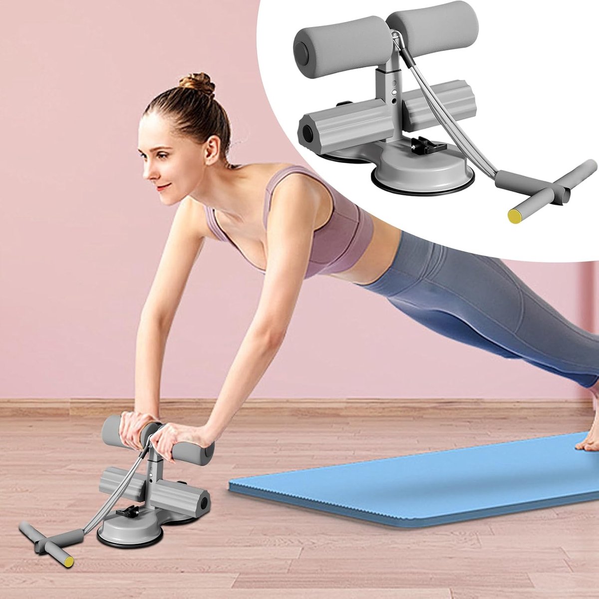 Ab Trainer Hulpmiddel - Buiktrainer Sit-up - Kernspieren Versterken - Sterke Zuignap Basis - 27 x 25.5 x 20.5 cm