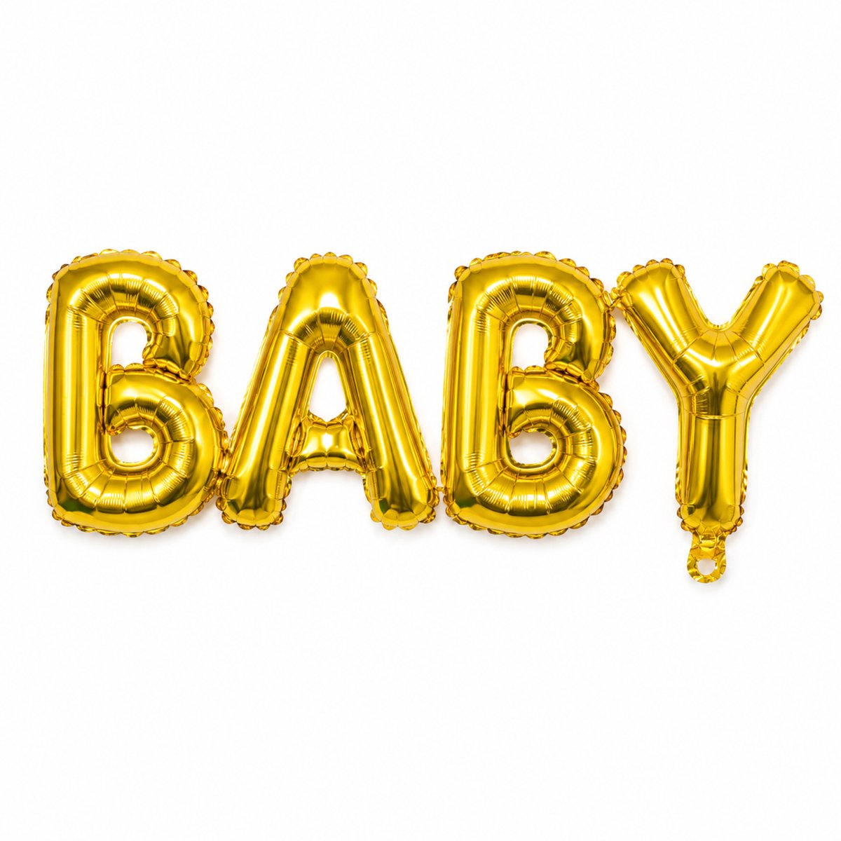 Fienosa BABY Letterballonnen Goud – Gouden Folieballon BABY – Babyshower Decoratie – Geboorte Versiering – Gender Reveal – Helium & Lucht