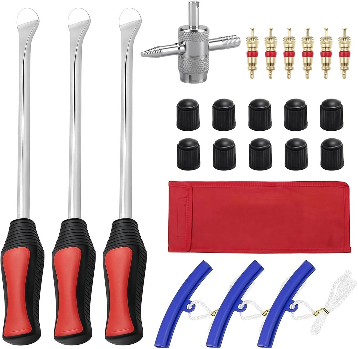 Omgoods - 23-delige Bandenmontage Set - Inclusief 3 Bandenlevers en Velg Protectors