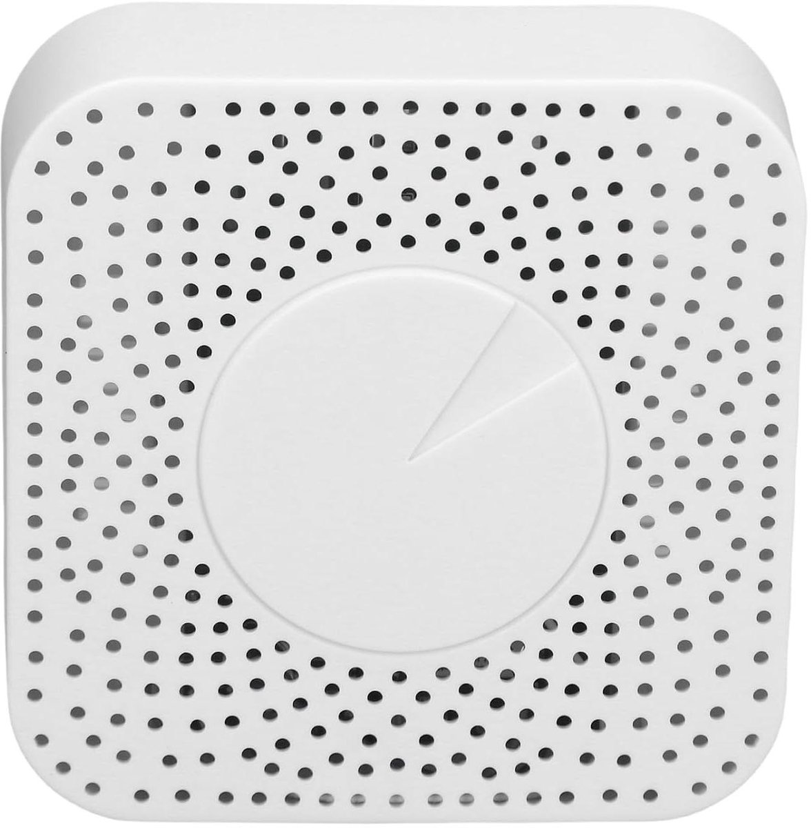 Luchtkwaliteitsmonitor - Binnenluchttester Detector - Gezonde Omgeving Creëren - 6-in-1 Meting - 11 x 11 x 3 cm - Wit