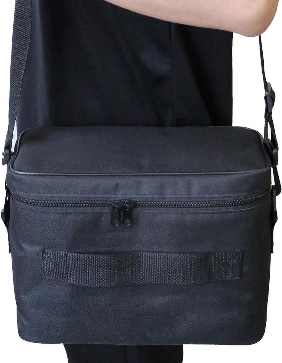 Draagbare Pomp Tas - Opbergtas Pomp - Outdoor Opslag - Waterdicht Oxford Doek - 29x15x20cm - Zwart