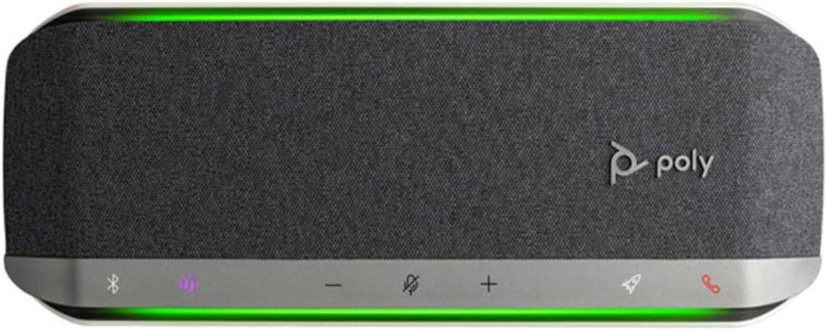 SnelShoppen - Plantronics Sync 40 Speakerphone Draadloos en Bedraad USB/Bluetooth, Zwart, 5000 mAh Batterij, Universeel Voor Thuis en Kantoor