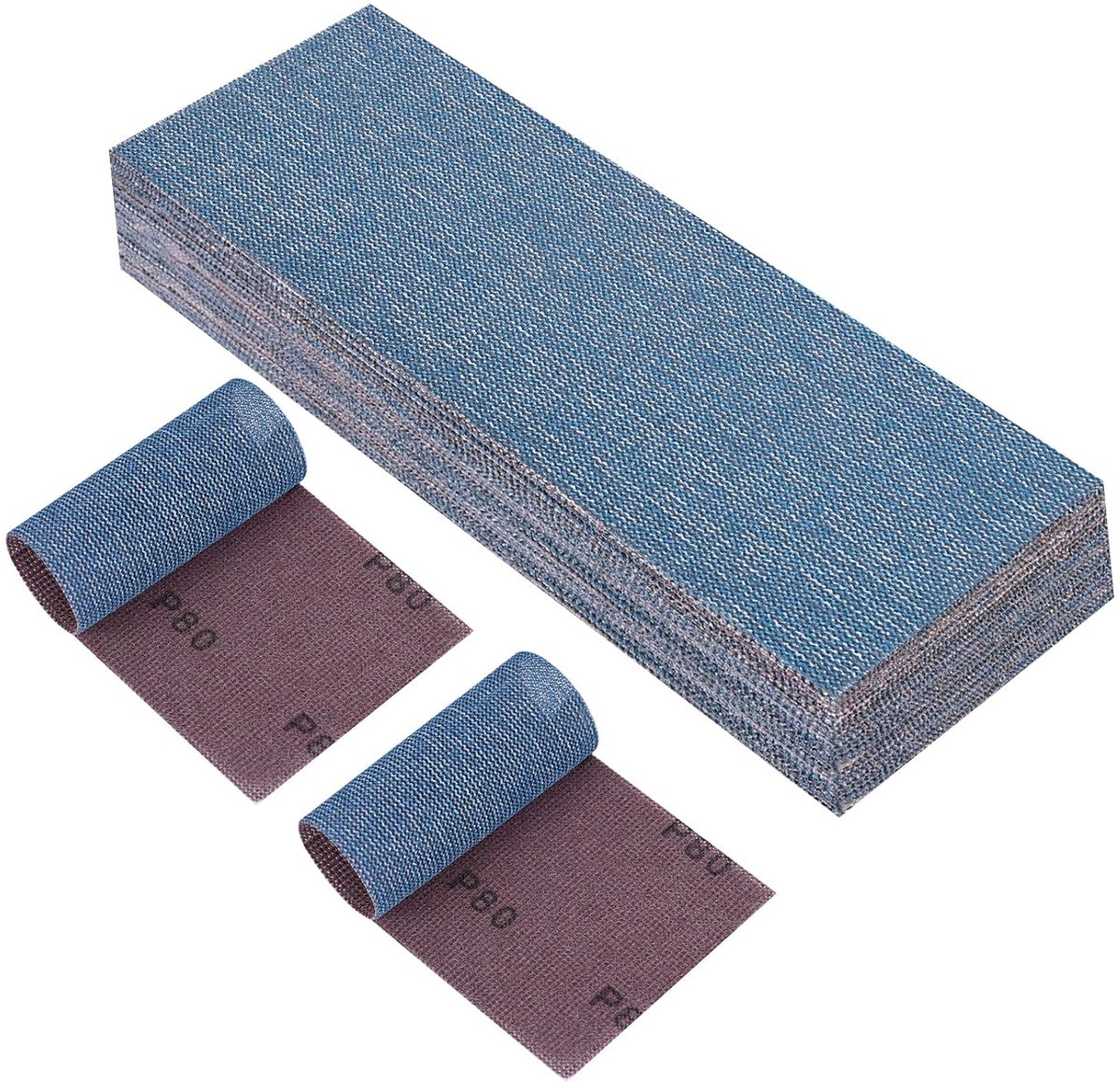 25 netschuurstrips 80 x 230 mm korrel 80 schuurrooster klittenband