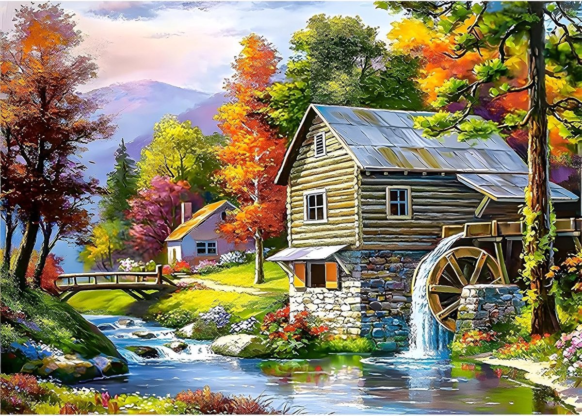 5D Diy Diamond Painting voor volwassenen, landschap, diamond