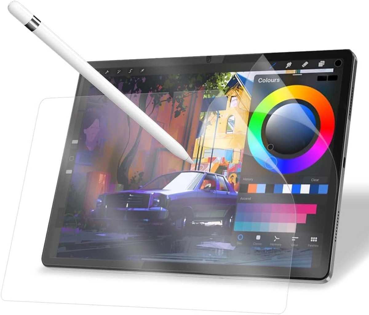 2 stuks papieren beschermfolie voor Lenovo Tab M11 11 inch, matte papierfolie, displayfolie voor tekenen, schrijven en notities maken zoals op papier