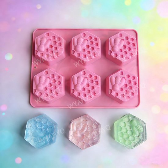 Siliconen Vorm Zeep Zelf Maken Bakvorm voor Cavities Brood Bijenkorf — afbeelding 3