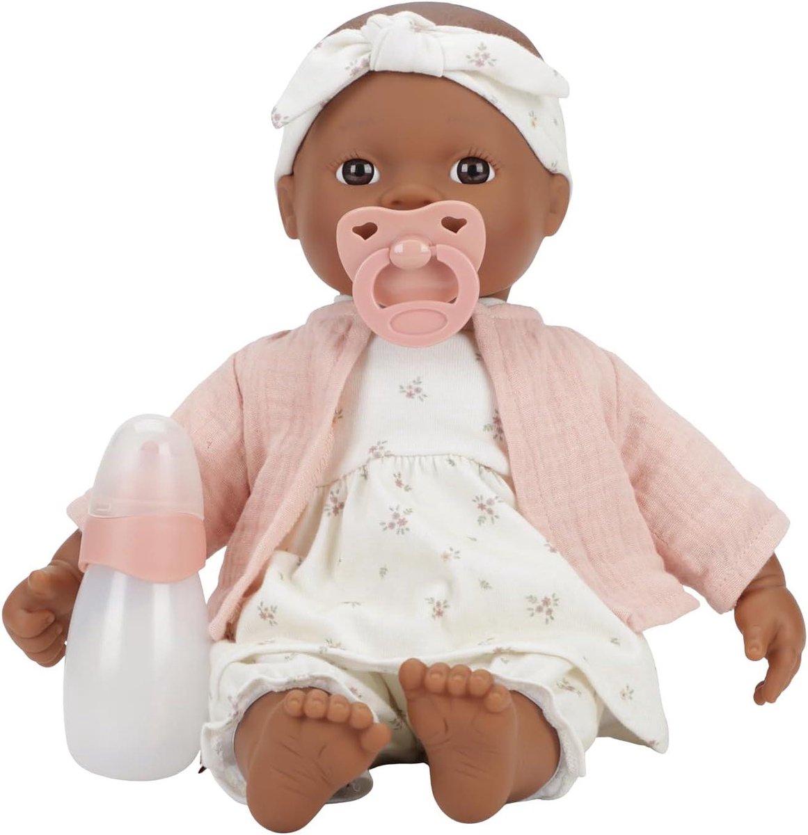 Babypop met Accessoires - Zachte Pop Speelpop - Kinderspel - Zacht Lichaam - 36 cm - Roze